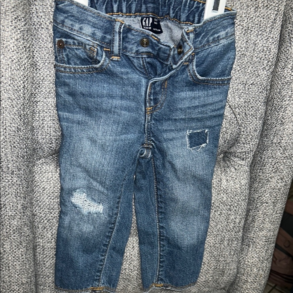 GAP Kids Distressed Blue Jeans